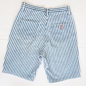 SOLD-Vintage 90s Guess by Georges Marciano striped shorts sz 29